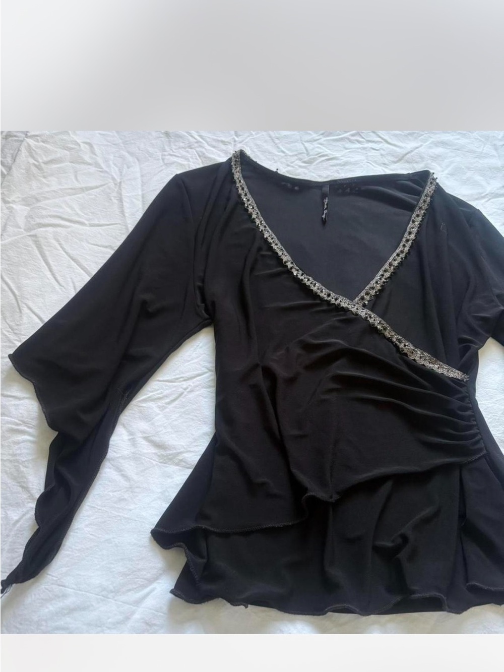 Y2K Romantic Goth blouse dark fairy
